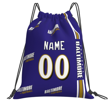 Personalized Baltimore Football Sports Bag - Custom Athletic Gym Duffel for Fans - Antking