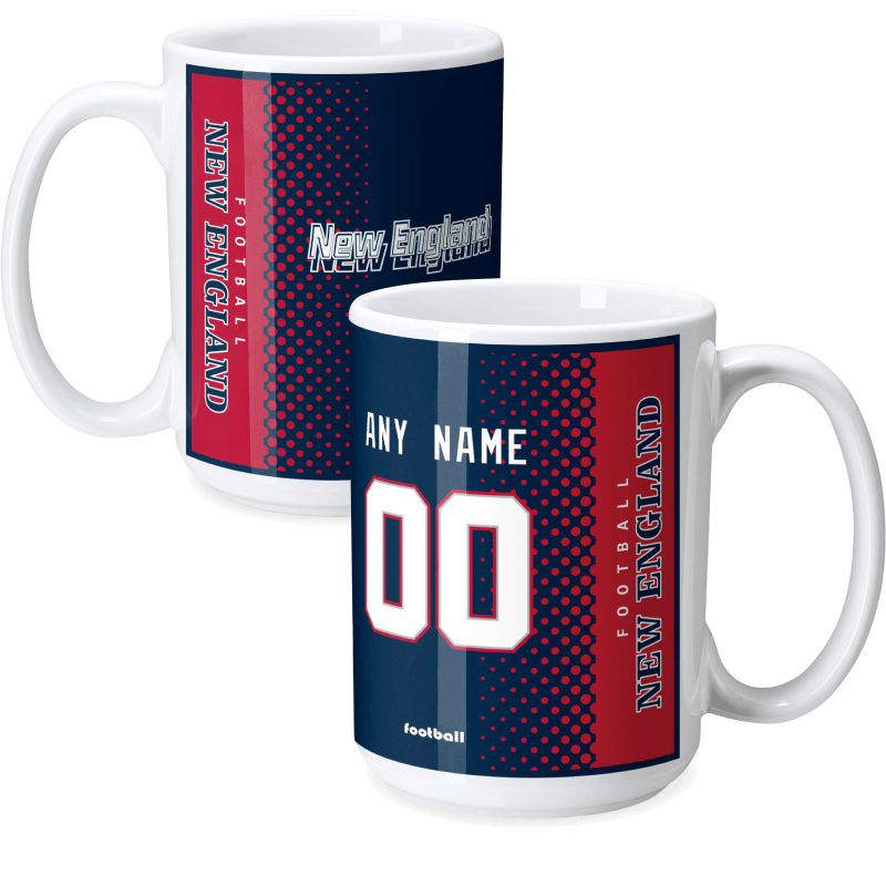 Custom [New England] Mug with Personalized Name - Ceramic Coffee Cup - Antking
