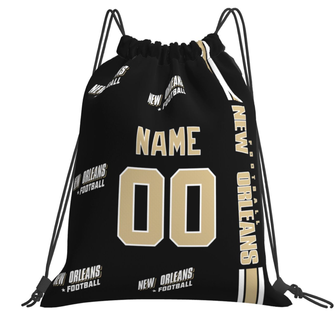 Personalized New Orleans Football Sports Bag - Custom Athletic Gym Duffel for Fans - Antking