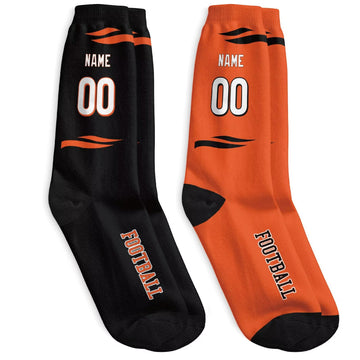 Custom Cincinnati Football Socks - Personalized Athletic Fan Crew Socks - Antking