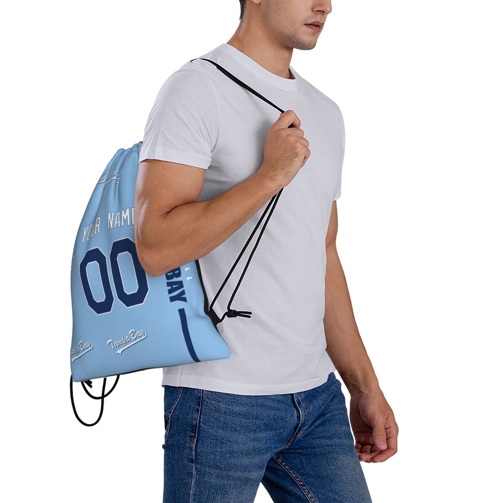 ANTKING Tampa Drawstring Bags Backpack Custom any Name and Number for Men Women Boy Gifts ANTKING