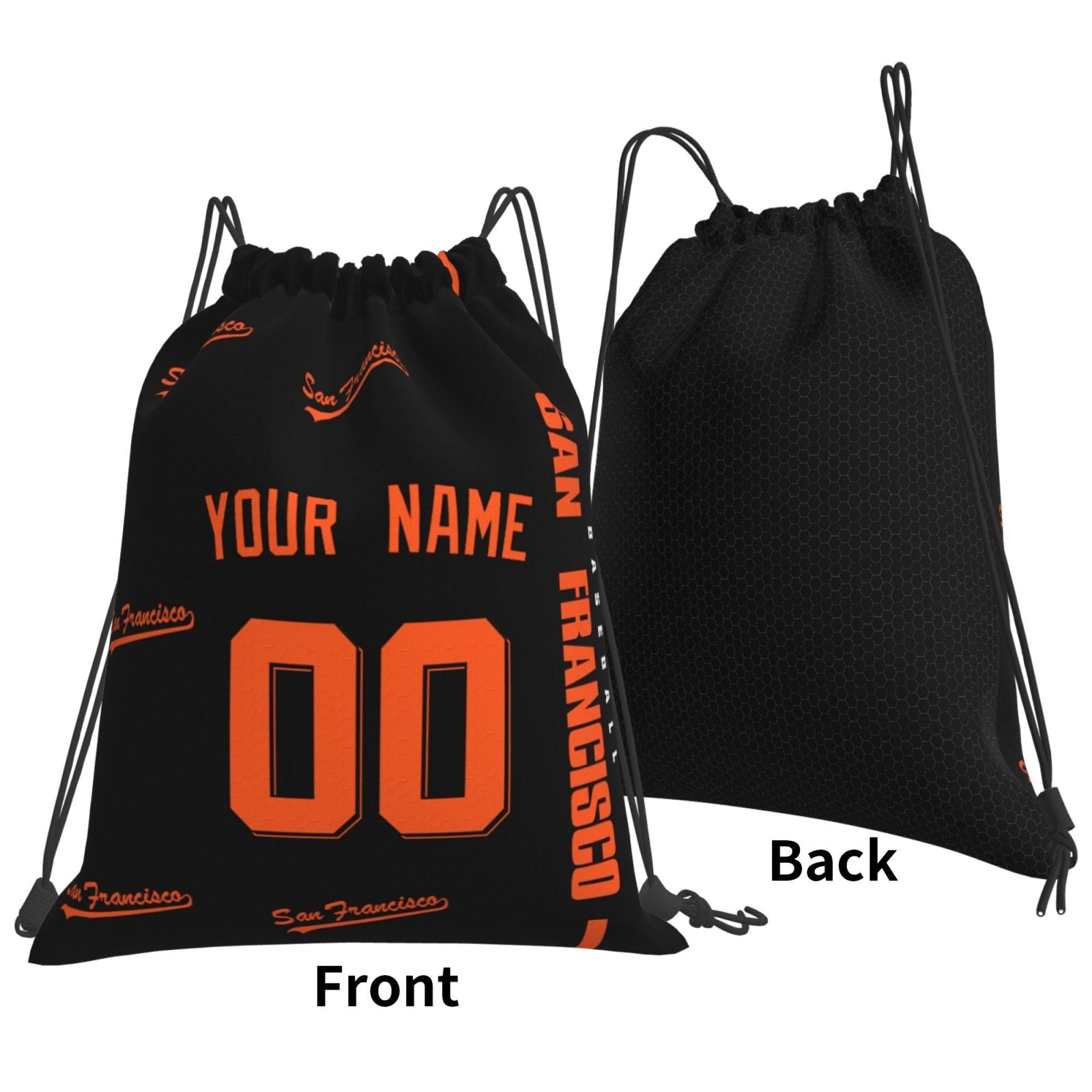 ANTKING San Francisco Drawstring Bags Backpack Custom any Name and Number for Men Women Boy Gifts ANTKING