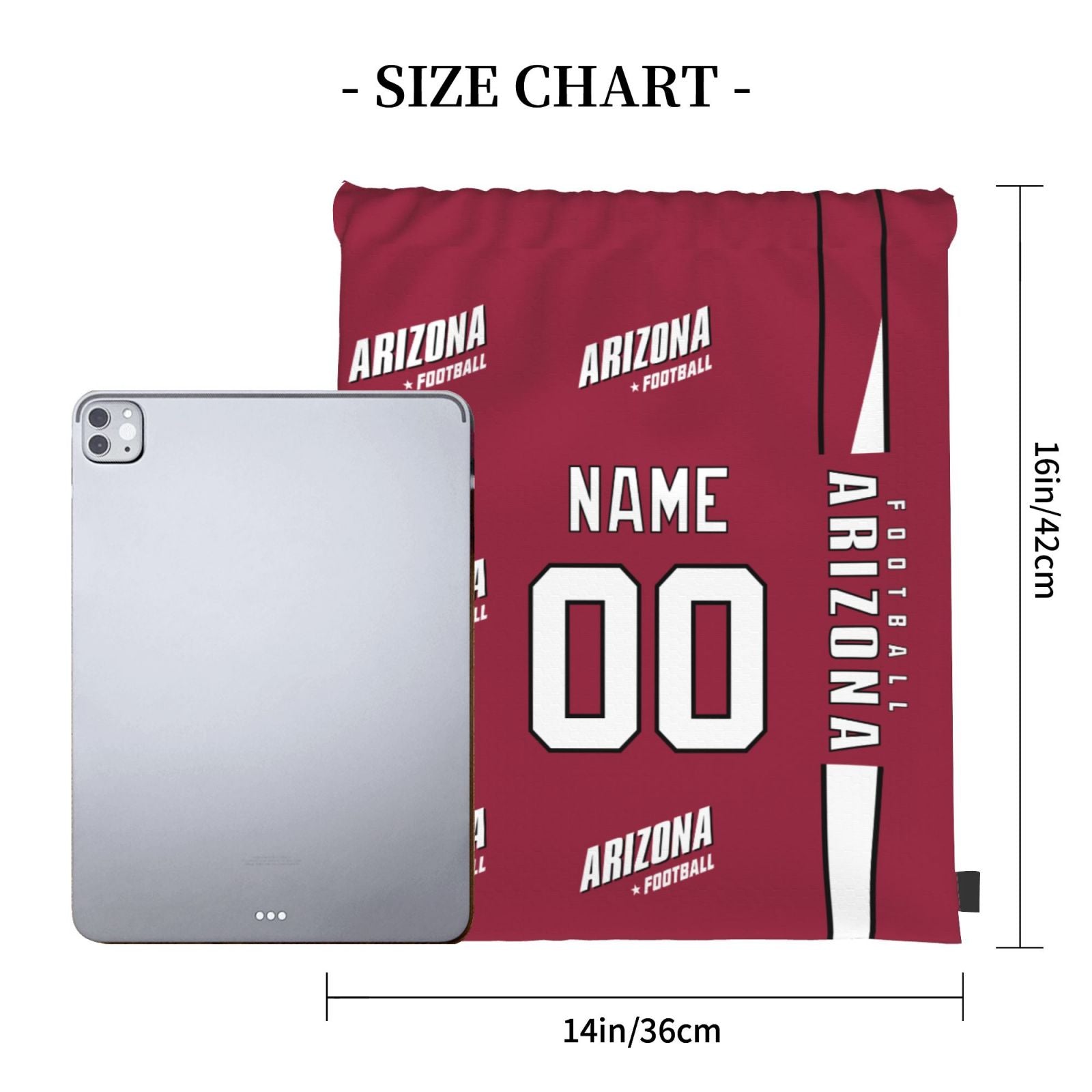 ANTKING Arizona Drawstring Bags Custom any Name and Number Backpack for Men Youth Boy Gifts ANTKING