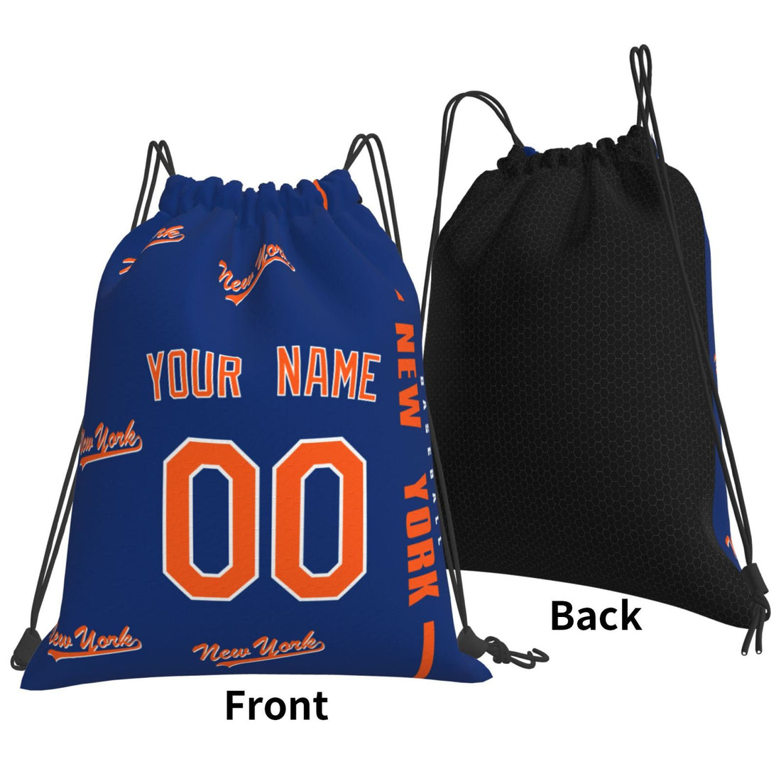 Personalized New York M Baseball Sports Bag - Custom Team Duffel Travel Bag - Antking