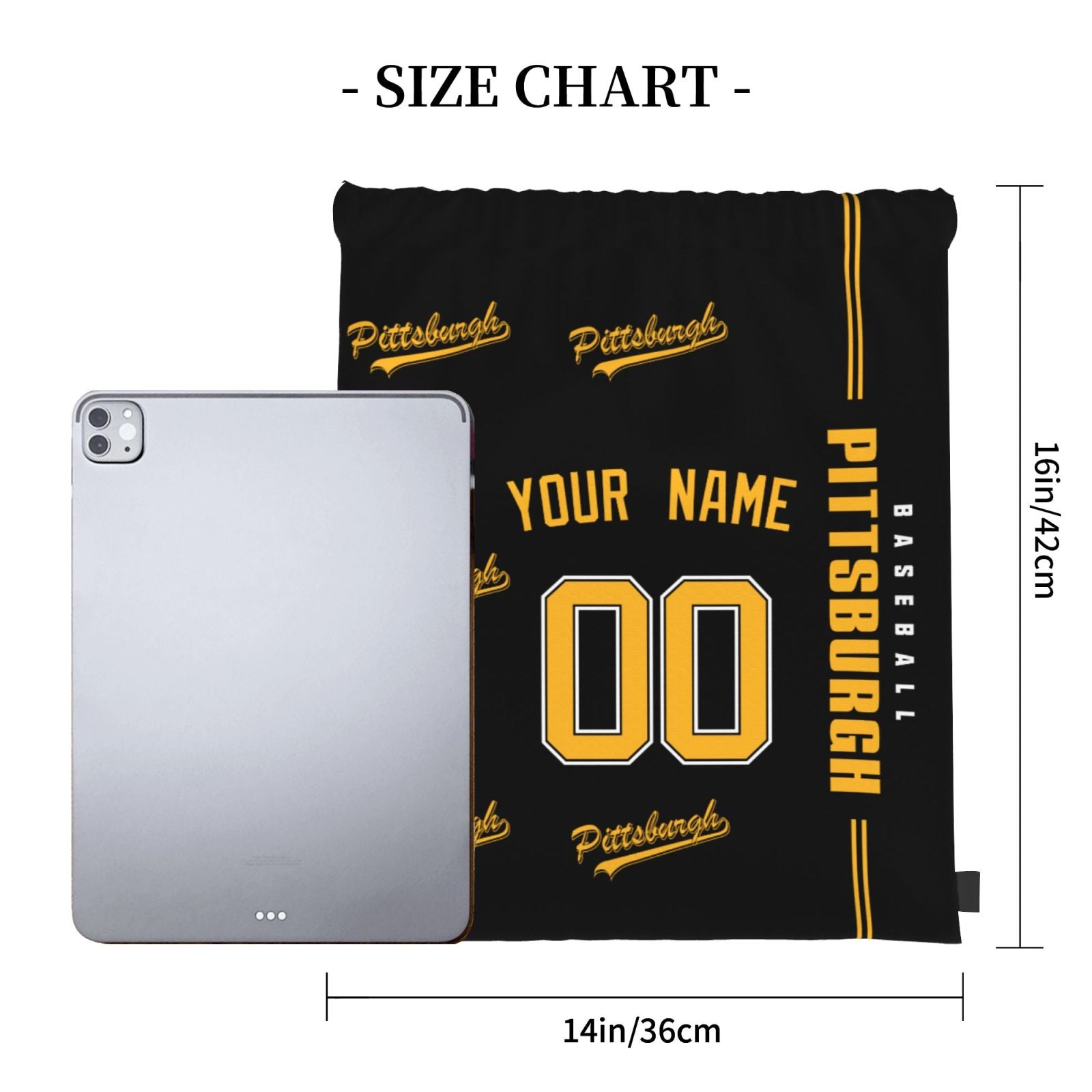 ANTKING Pittsburgh Drawstring Bags Backpack Custom any Name and Number for Men Women Boy Gifts ANTKING