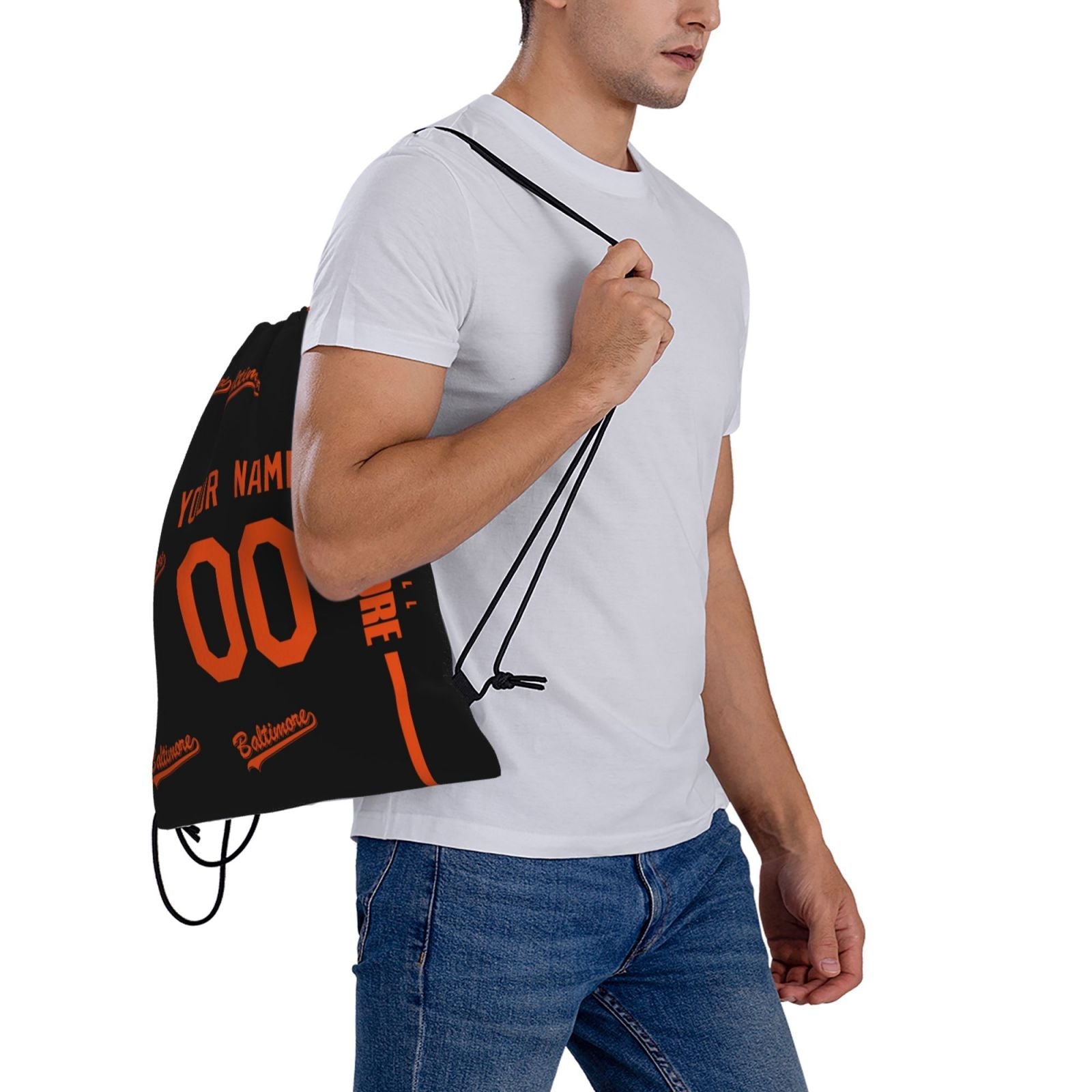 ANTKING Baltimore Drawstring Bags Backpack Custom any Name and Number for Men Women Boy Gifts ANTKING