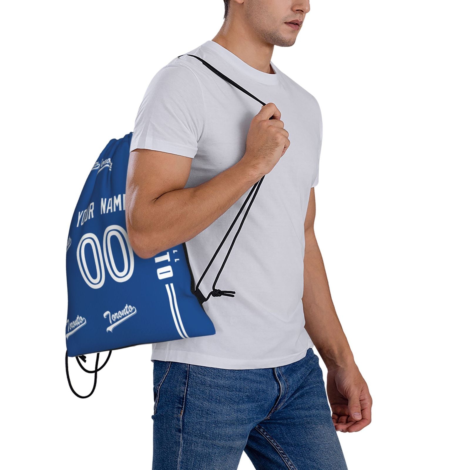ANTKING Toronto Drawstring Bags Backpack Custom any Name and Number for Men Women Boy Gifts ANTKING