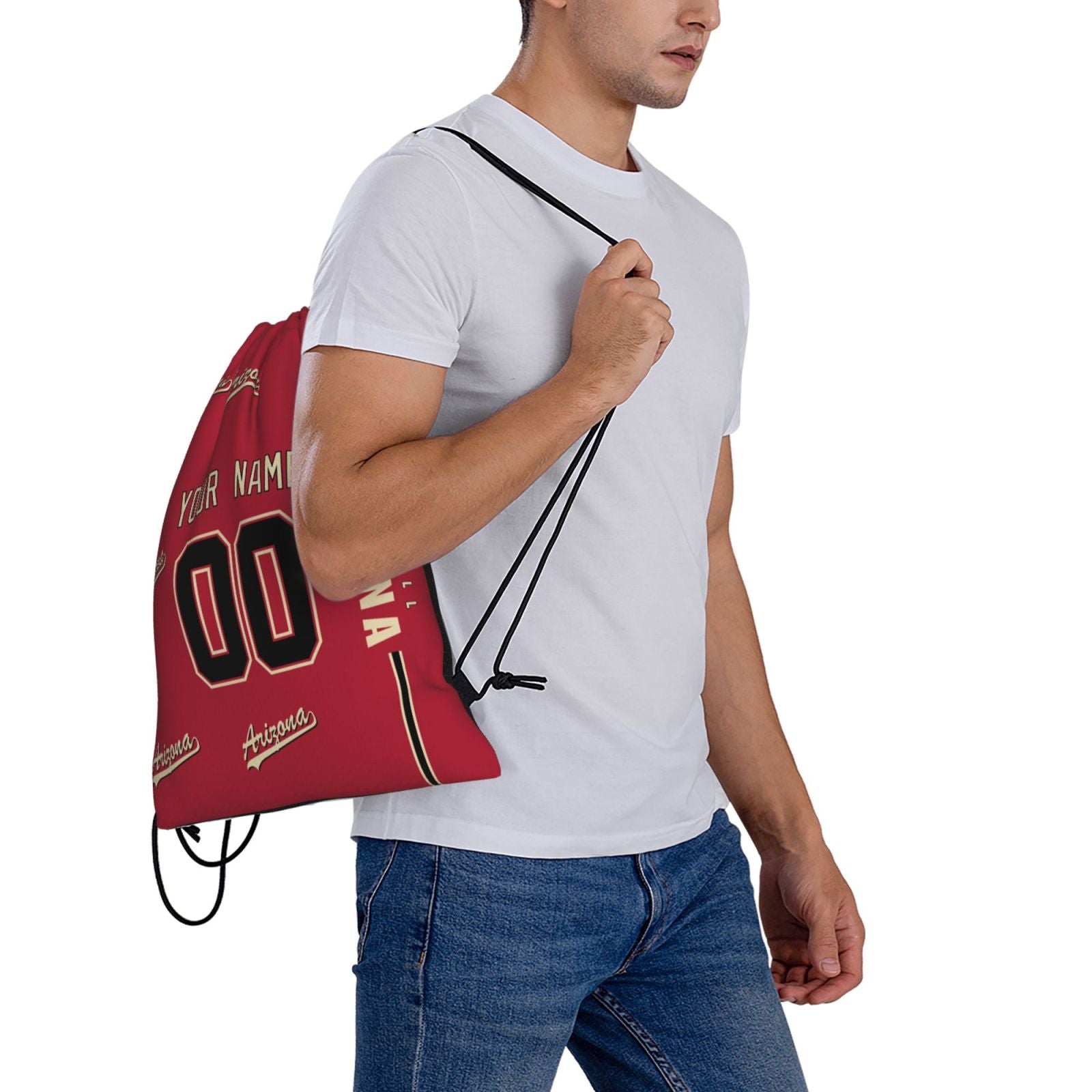ANTKING Arizona Drawstring Bags Backpack Custom any Name and Number for Men Women Boy Gifts ANTKING
