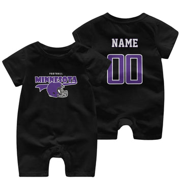 Personalized [Minnesota] Baby Onesie - Custom Football Fan Infant Bodysuit - Antking
