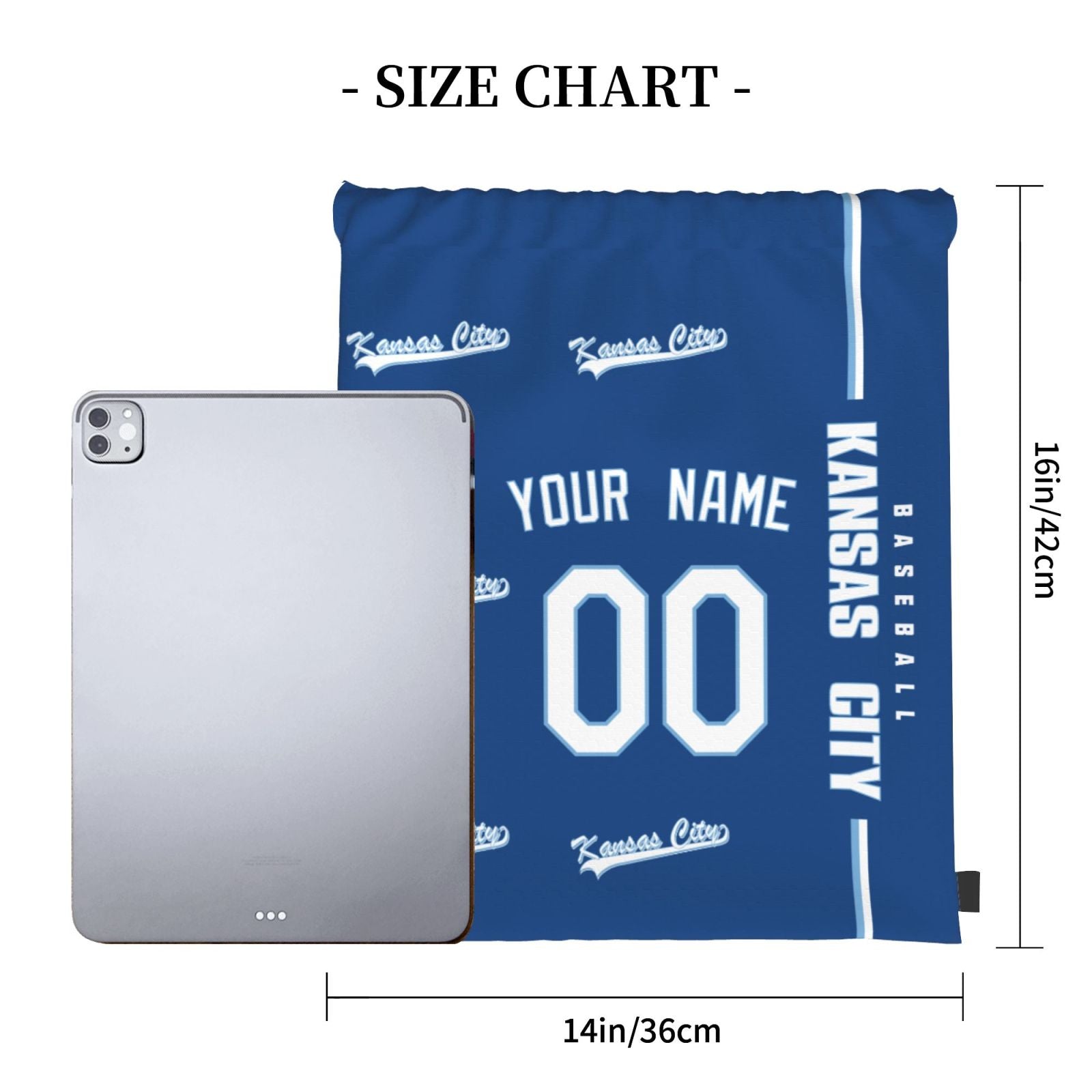 ANTKING Kansas Drawstring Bags Backpack Custom any Name and Number for Men Women Boy Gifts ANTKING