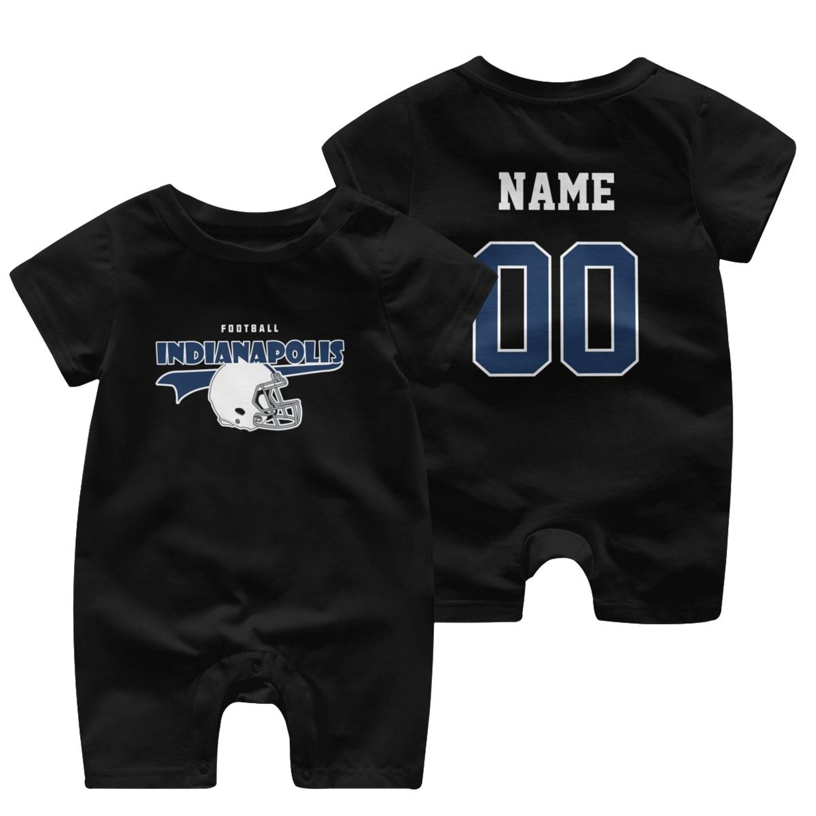 Personalized [Indianapolis] Baby Onesie - Custom Football Fan Infant Bodysuit - Antking
