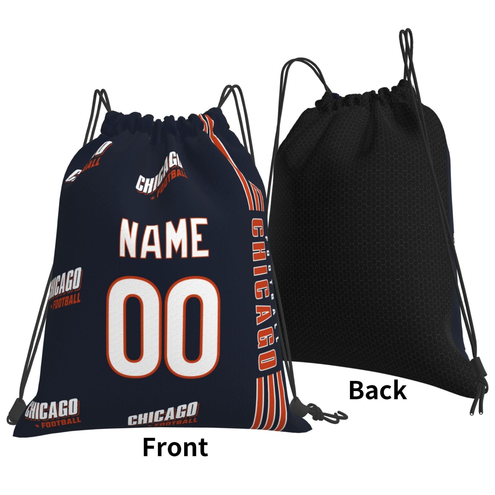 ANTKING Chicago Drawstring Bags Custom any Name and Number Backpack for Men Youth Boy Gifts ANTKING